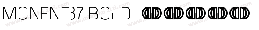 MonFnt37 Bold字体转换